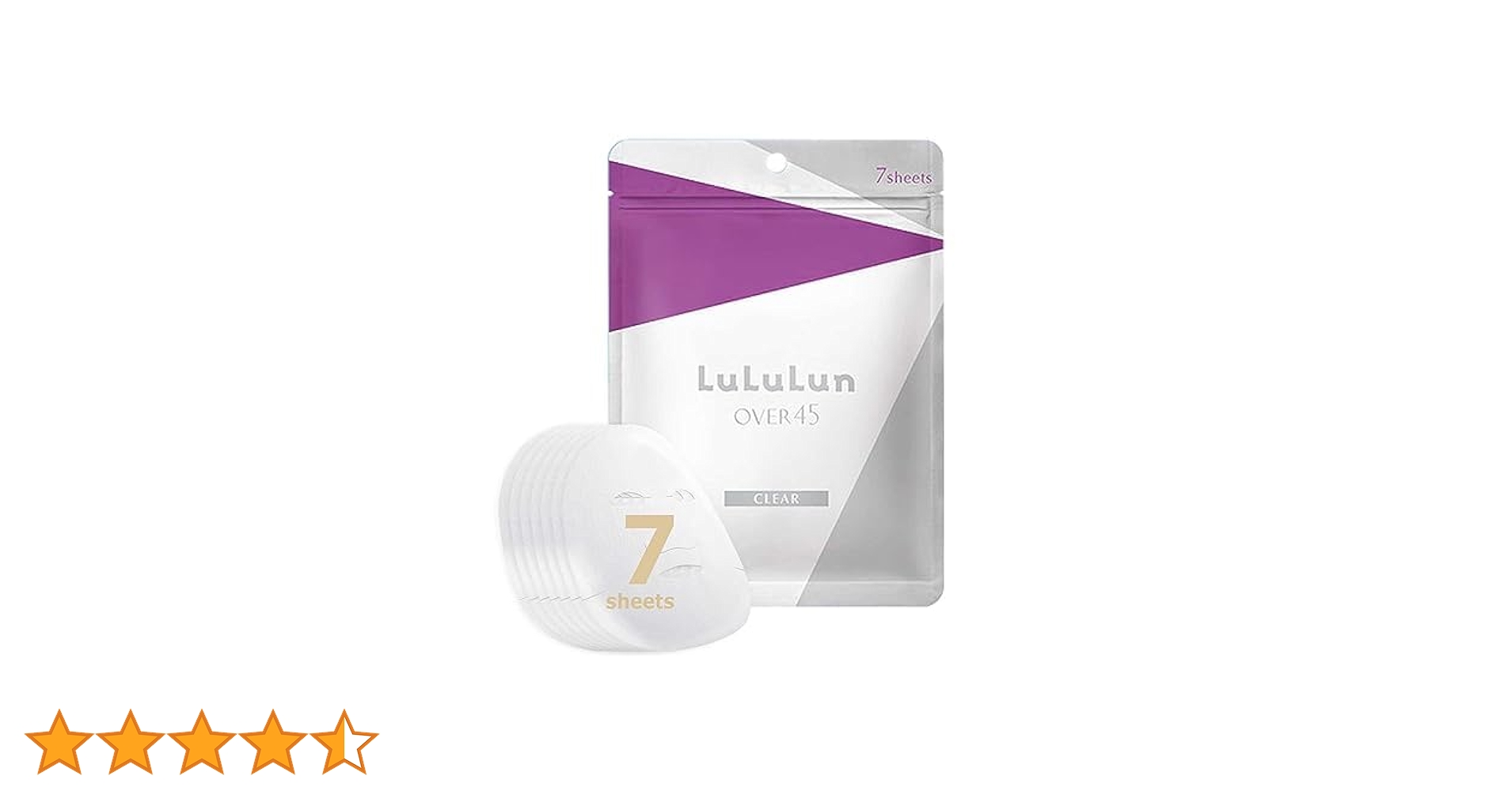 LuLuLun 　OVER 45アイリスブルー クリア　　32枚入り　４箱 ルルルン / ルルルンOVER45 アイリスブルー(クリア)の公式商品